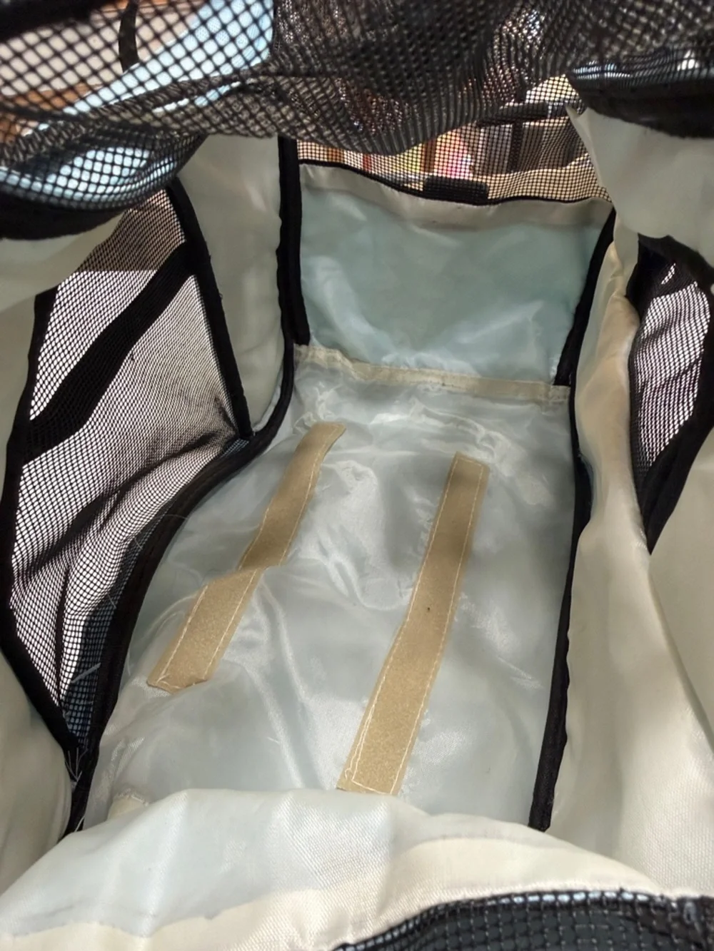 Paws & Pals Light Blue Pet Carrier with Black Mesh